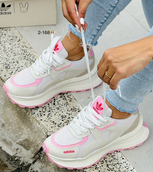 ADIDAS COP BLANCO  X ROSA